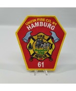 Vintage Union County #1 Hamburg Station 61 Fire Department 4&quot;x4.5&quot; Patch - $16.71