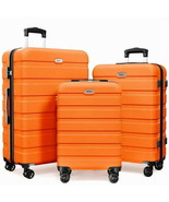 Luggage Set 3 Piece,PC ABS Lightweight Hardside Suitcases with TSA Lock - $2,362.91 MXN