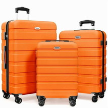 Luggage Set 3 Piece,PC ABS Lightweight Hardside Suitcases with TSA Lock - $2,428.46 MXN