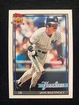 1991 Topps 40 Years of Baseball Don Mattingly #100 Yankees - £1.58 GBP