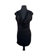 Casa Lee Womens Black Cowl Neck Ruched Bodycon Dress With Open Back Design - $19.79