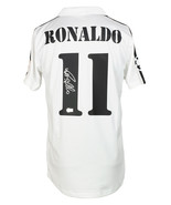 Ronaldo Unterzeichnet Weiß Real Madrid Fußball Trikot Bas - £383.56 GBP