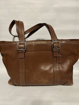 Coach Large Leather Buckle Brown Tote No G0849-F12609 Excellent Condition (L1) - £63.30 GBP