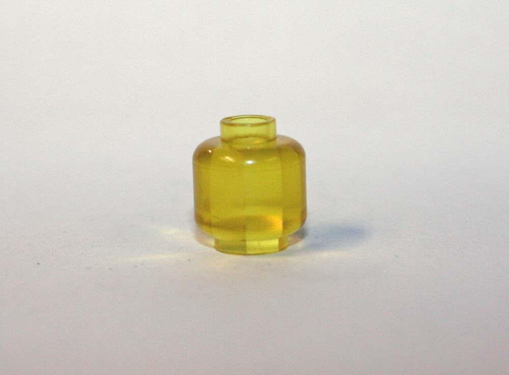 Yellow Clear Minifigure head DIY - $0.80