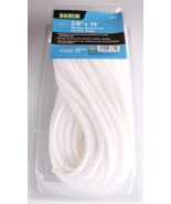 Baron White 3/8” x 75’ Hollow Braid Poly 200 Lbs Anchor Line Rope #63679 - $14.99