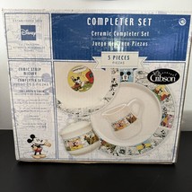 NEW Vtg 2005 Mickey Mouse Comic Strip Complete Serving Set Platter Bowl ... - £72.14 GBP