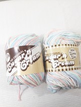 Lily Sugar &#39;n Cream yarn Shaded pastels pink green blue cotton ombre var... - £14.15 GBP