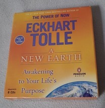 Audiobook A New Earth Awakening Your Life&#39;s Purpose by Eckhart Tolle CD Selfhelp - £11.44 GBP