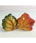 Vintage Beautiful Fall Leaves 2.5&quot; Salt &amp; Pepper Shakers - $16.38 CAD
