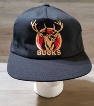 Vintage Deer Antlers Bucks Cigarettes Buck the System Snapback Hat USA 1990&#39;s - £21.86 GBP