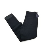 NYDJ Black Stretch Jean & Faux Leather Lift Tuck Leggings Pants Women Size 2 - $44.54