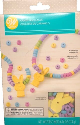 Easter/Anytime Wilton Candy Necklaces 1 Box Of 6pcs-Great For Easter Bas... - $11.76