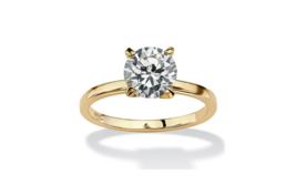 Palm Beach By Seta 18K Gold Size 5 Solitaire Ring - £16.08 GBP