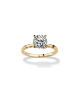 PALM BEACH BY SETA 18K GOLD SIZE 5 SOLITAIRE RING - $27.23 CAD