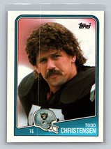 Todd Christensen #330 1988 Topps Los Angeles Raiders - £1.39 GBP