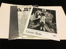 Concrete Blonde “Mexican Moon” Album Release Original Press Kit w/Photo/Folder - $25.00