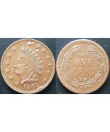 1863 Indian Head / Not One Cent Some Strong Details  20120186 - £29.88 GBP