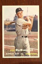 Vintage 1957 Baseball Card Topps #44 Joe De Maestri Kansas City A&#39;s Shortstop - £10.22 GBP