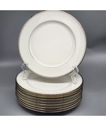 NEW - Mikasa Gothic Platinum 8-inch Salad/Luncheon Plates Set Of 9-Pc - €84,62 EUR