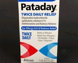 Pataday Twice Daily Relief Allergy Itch &amp; Redness 0.17 oz. 2025/04 New - £6.80 GBP