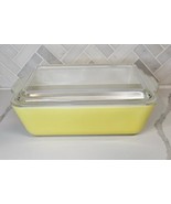 Yellow Pyrex 503-B Refrigerator Casserole Dish 503-C Lid READ DESCRIPTION  - £14.44 GBP