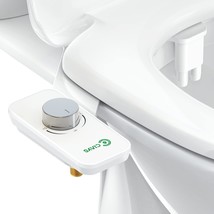 Ciays Toilet Bidet Non-Electric Bidet Toilet Attachment Dual, Sliver/White - £26.03 GBP