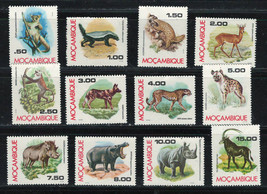 MOZAMBIQUE 1977 Very Fine MNH Stamps Complete Set Scott # 555-566  &quot; Animals &quot; - £6.47 GBP