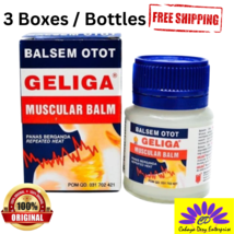 3 X Geliga Muscular Balm 20g Relieve Muscle Neck Joints Pain - £19.35 GBP