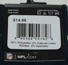 NFL Licensed Seattle Seahawks Socks 1 Pair Large Moisture Wicking image 4
