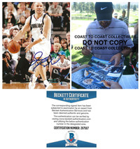 Jason Kidd signed Dallas Mavericks basketball 8x10 photo proof Beckett COA - £85.65 GBP