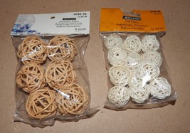 Wood Balls Decorative Fillers Ashland Crafts Dried Decor Multi Color 2pks 140W - £5.10 GBP