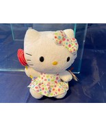 Hello Kitty Sanrio Ty Beanie Baby Confetti Lollipop Plush 2014 6&quot; Stuffe... - £9.53 GBP