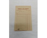Vintage Emery&#39;s Ice Cream Salesman Receipt Sheet New Albany Ind - $40.09