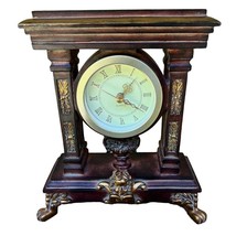 Antique Style Ornate Hand Painted Cherub Angel Mantel Clock - £35.55 GBP