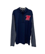 Fanatics Ole Miss Rebels Made to Move Quarter-Zip Blue Jacket Adult Size... - £19.65 GBP