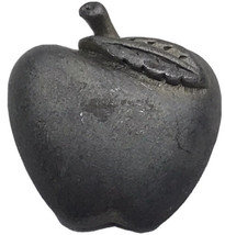 Apple Vintage Pewter Teacher Pin Small Heavy School Education - £7.80 GBP