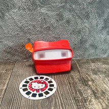 Vintage View Master 3D Red by FisherPrice 1998 Reel Orange Handle Toy Or... - $9.49