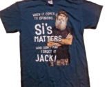 DUCK DYNASTY UNCLE SI Men&#39;s Cotton Polyester Blue Shirt Top Hunting Medi... - $15.83