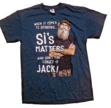 Duck Dynasty Uncle Si Men&#39;s Cotton Polyester Blue Shirt Top Hunting Medium New - £12.54 GBP