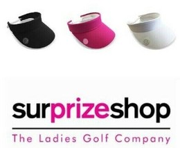 New 2023 Surprizeshop Ladies Telephone Wire Golf Sun Visor - Pink, White, Black - £18.84 GBP