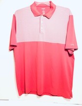Chaps Golf Polo Shirt Mens Large Orange Peach Casual Short Sleeve Pullover - $15.73