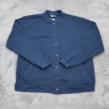 Vicki Wayne Sweater Womens PS Blue Petite Plain Front Pocket Button Up O... - $29.68