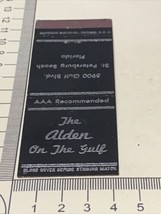 Vintage  Matchbook Cover  Alden On The Gulf  St Petersburg Beach,Fl gmg unstruck - £9.72 GBP