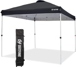 OUTFINE Pop-up Canopy 10x10 Patio Tent Instant Gazebo Canopy with Wheeled - £101.80 GBP