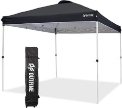 OUTFINE Pop-up Canopy 10x10 Patio Tent Instant Gazebo Canopy with Wheeled - £99.83 GBP