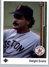 1989 Upper Deck 366 Dwight Evans  Boston Red Sox - £0.77 GBP