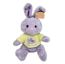Vintage Caltoy Purple Easter Bunny Rabbit Pink Shirt Stuffed Animal Plush Toy - $37.05