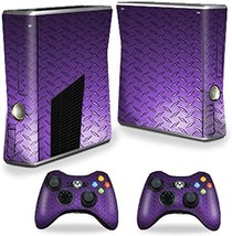Mightyskins Skin Compatible With X-Box 360 Xbox 360 S Console - Purple D... - £33.57 GBP