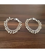 Silver Bell Anklet With Amazing Noisy Jingle Bells Belly Genuine Payal Jewelry - $90.11