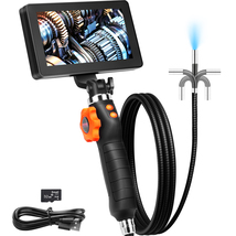 VEVOR Two-Way Borescope 0.25&quot; Lens 5&quot; IPS HD Screen 4.9 FT Flexible Scope - $89.99